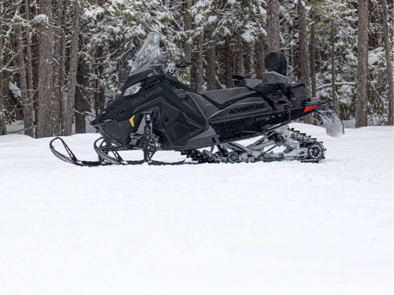 A photo of this 2027 Polaris 650 INDY Adventure 137 Indy Red 1.35 ES