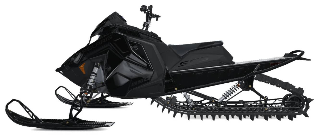 A photo of this 2027 Polaris 850 RMK SPS 146 Gloss Black ES