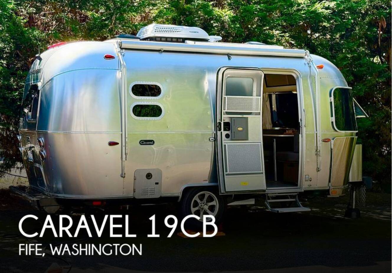 A photo of this 2021 Airstream Caravel 19CB