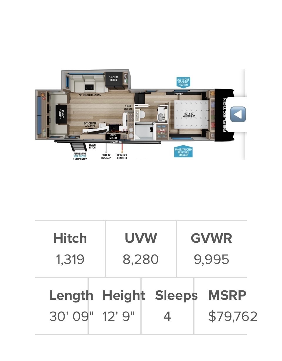 A photo of this 2024 Grand Design REFLECTION 150 SERIES 260RD