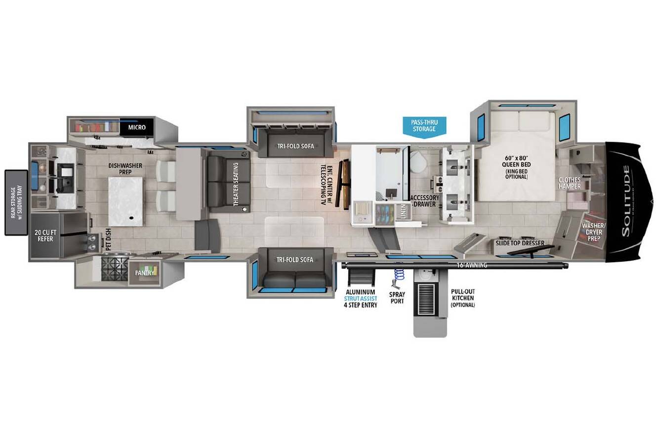 A photo of this 2023 Grand Design SOLITUDE 390RK