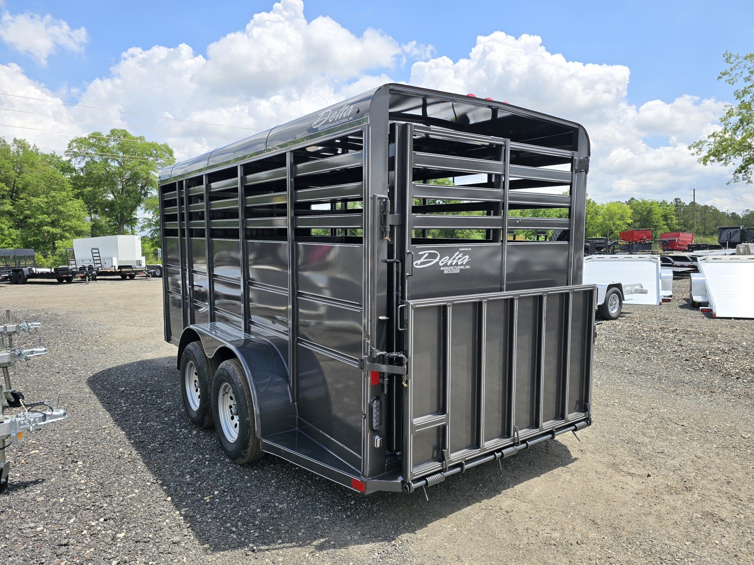 New 2026 Deltatrailers 500ES Livestock Trailer With Swing Door And Ramp ...