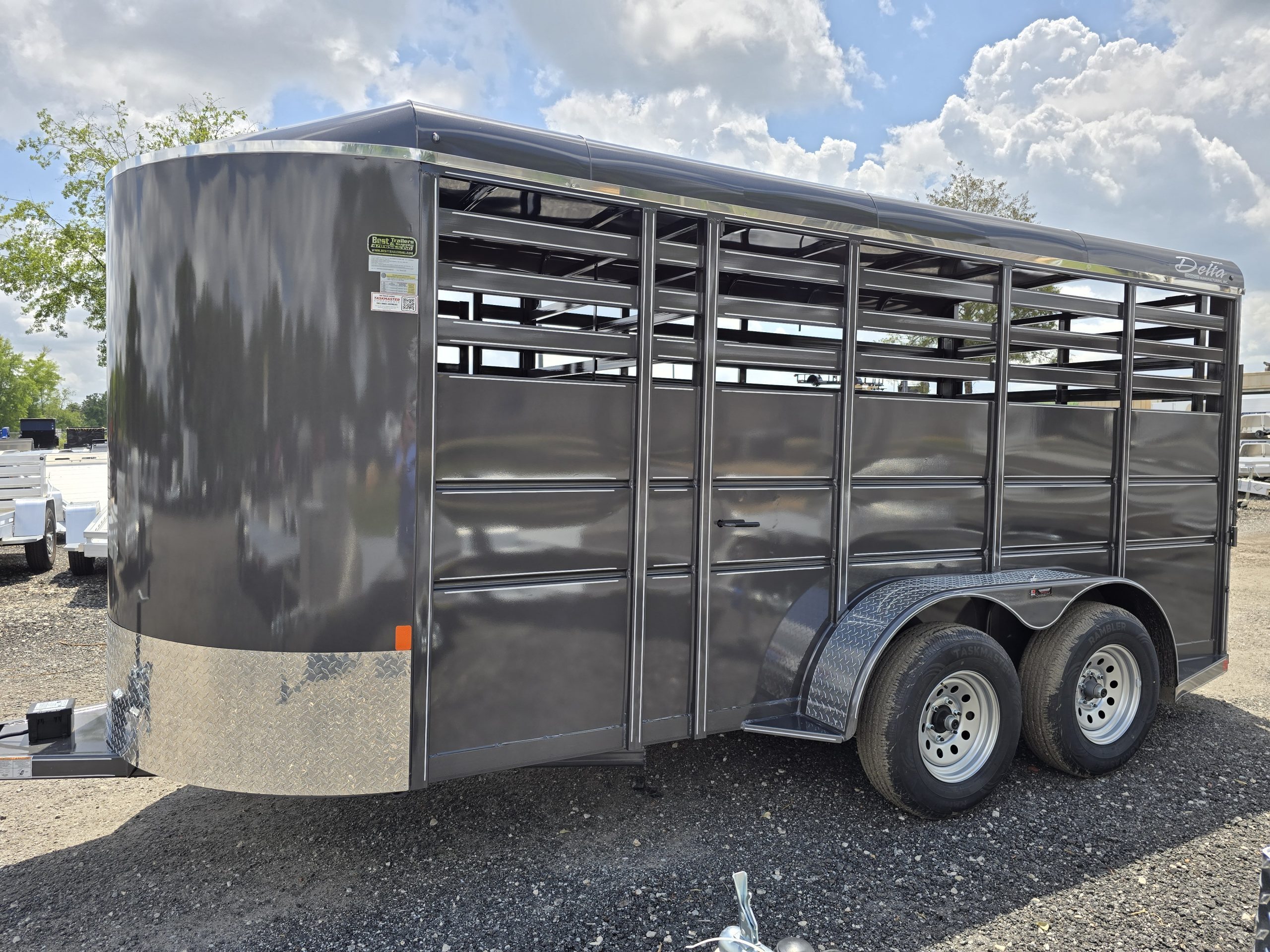 New 2026 Deltatrailers 500ES Livestock Trailer With Swing Door And Ramp ...