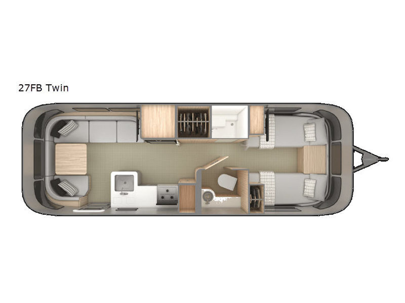 A photo of this 2019 Airstream Globetrotter 27FB Twin
