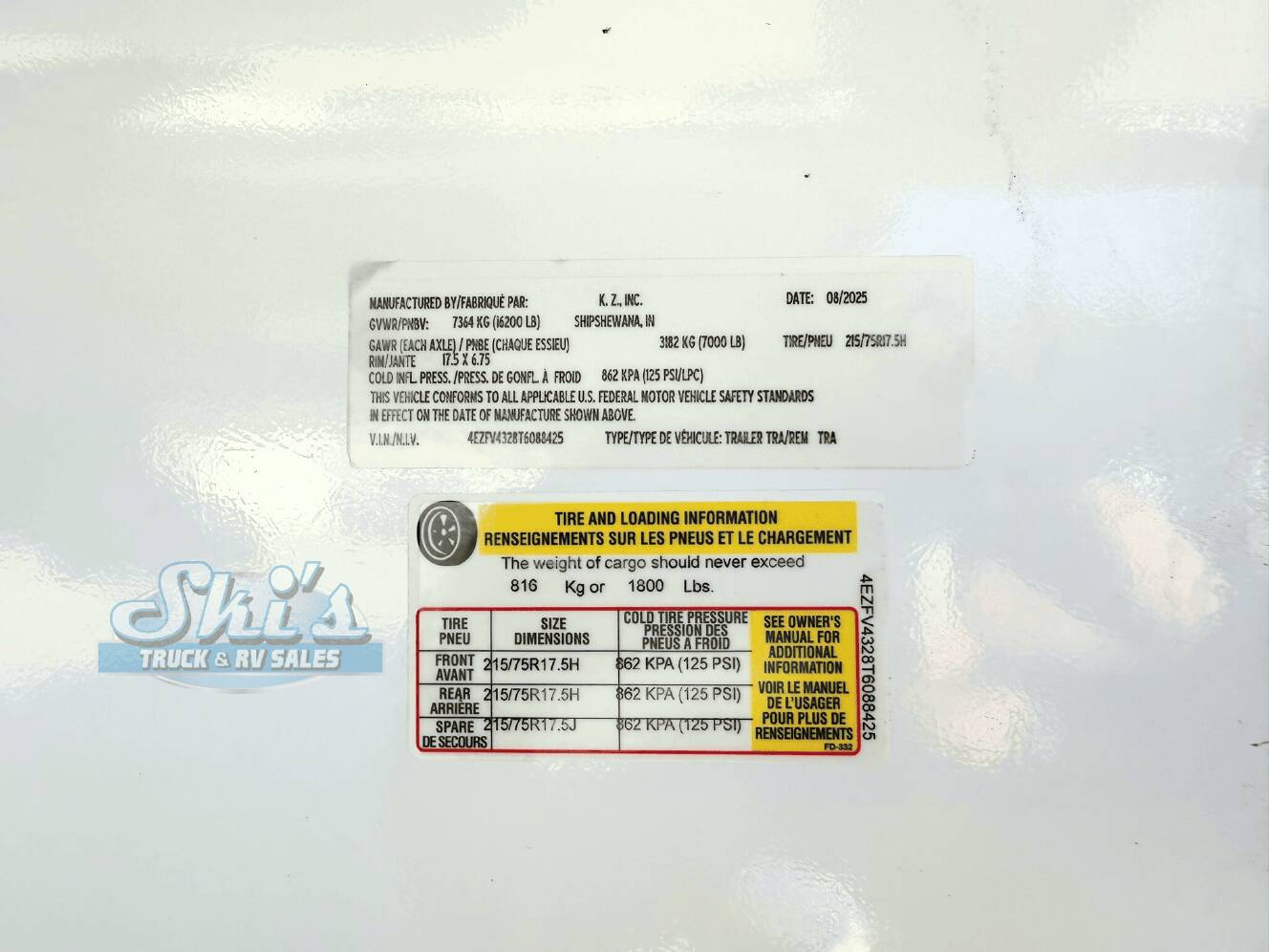 A photo of this 2026 Kz Rv Durango Gold G393MKF
