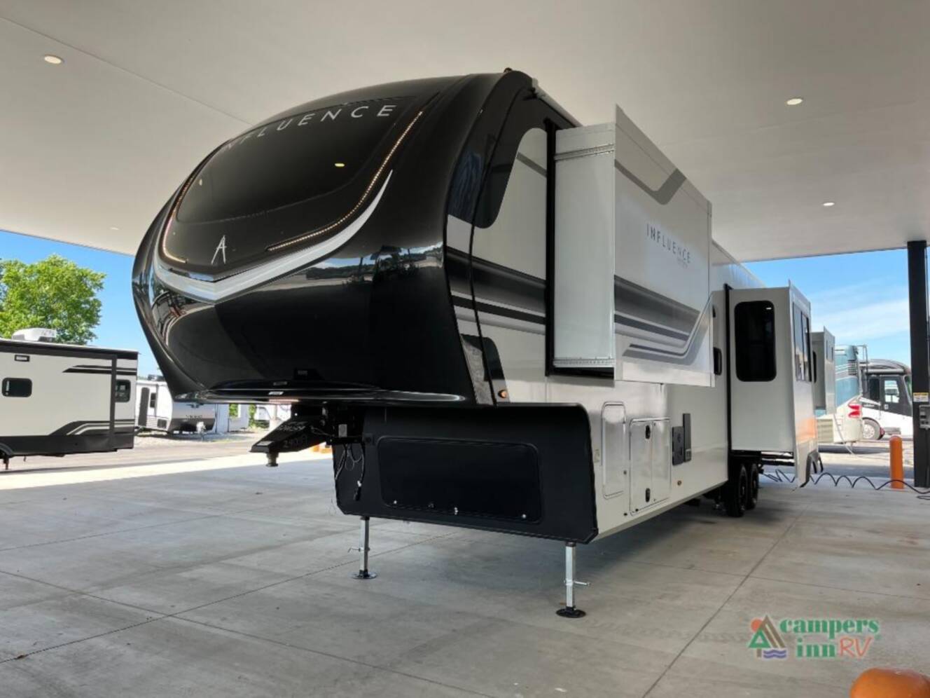 A photo of this 2026 Grand Design Influence 3804DS