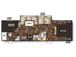 2014 FOREST RIVER GREY WOLF 26DBH