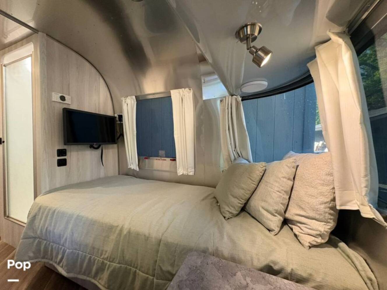 A photo of this 2021 Airstream International 25FB Twin Rear Hatch
