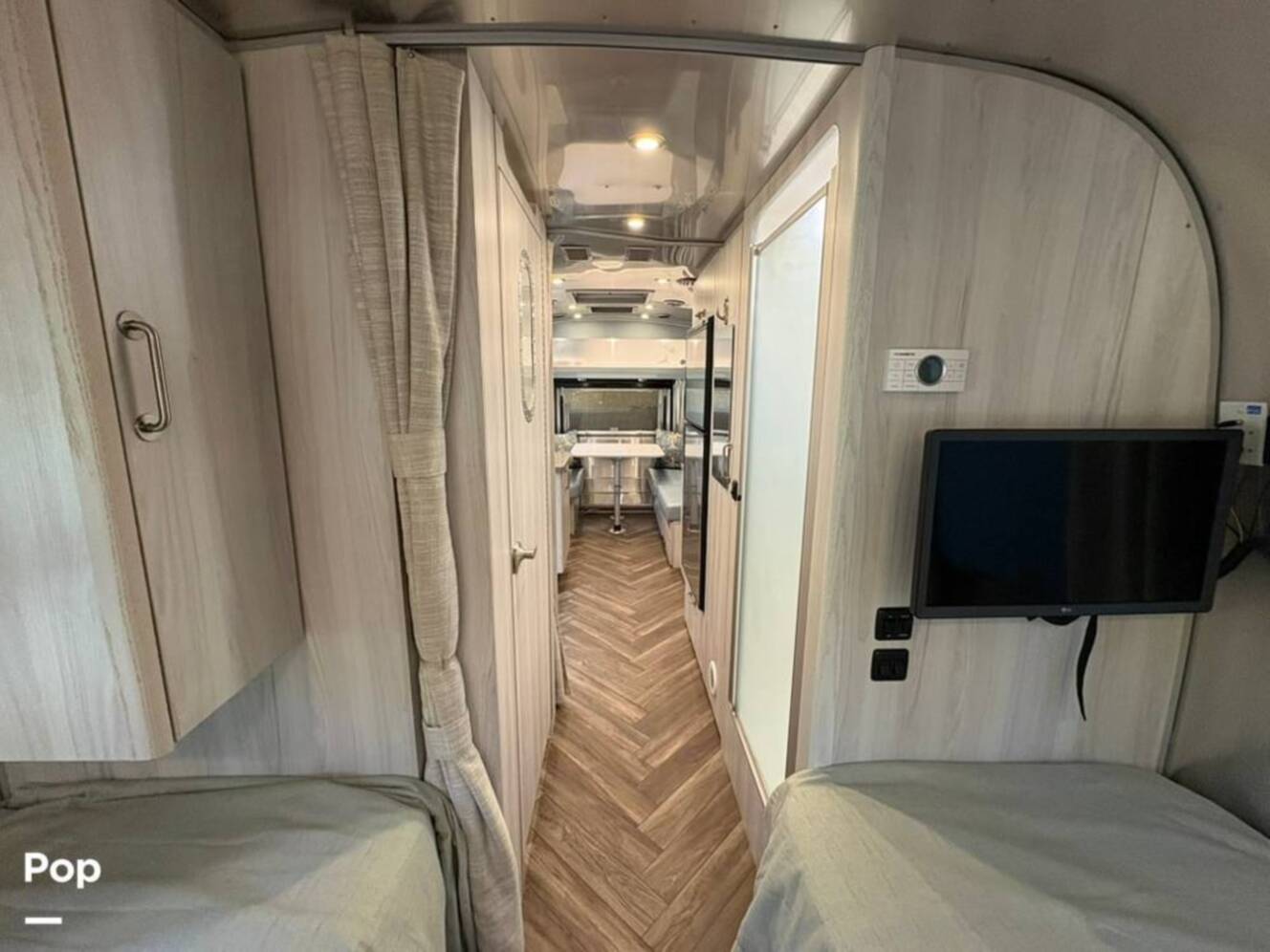 A photo of this 2021 Airstream International 25FB Twin Rear Hatch