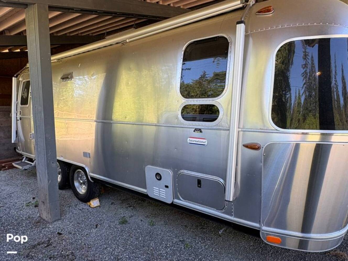 A photo of this 2021 Airstream International 25FB Twin Rear Hatch