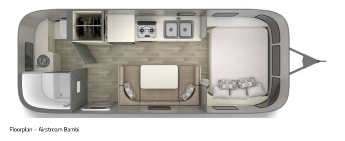 A photo of this 2020 Airstream BAMBI 22FB