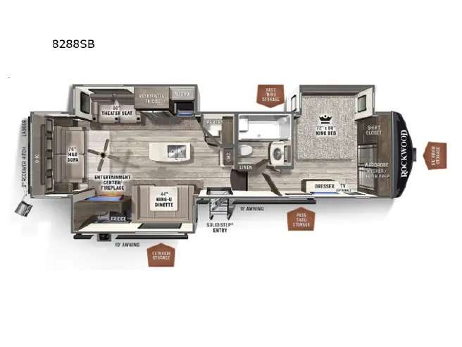 2022 Forest River ROCKWOOD SIGNATURE ULTRA LITE FW 8288SB in brooklyn park MN