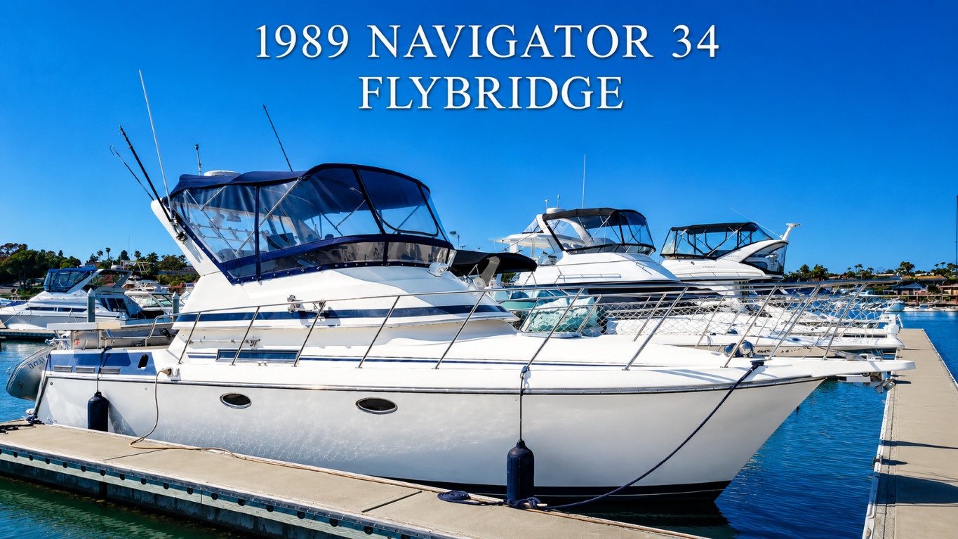 1989 Navigator 336 Flybridge in newport beach CA