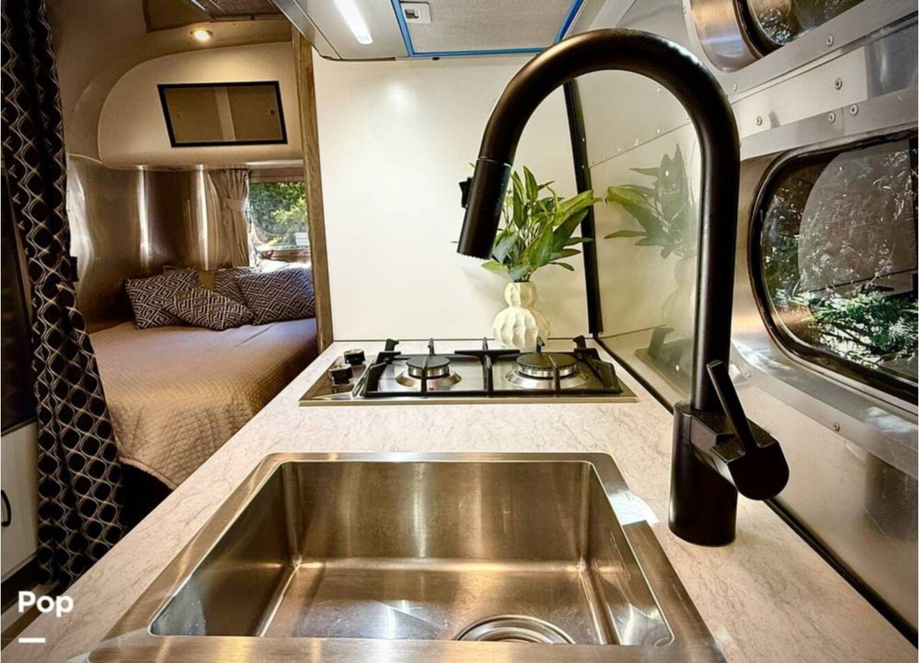 A photo of this 2021 Airstream Caravel 19CB