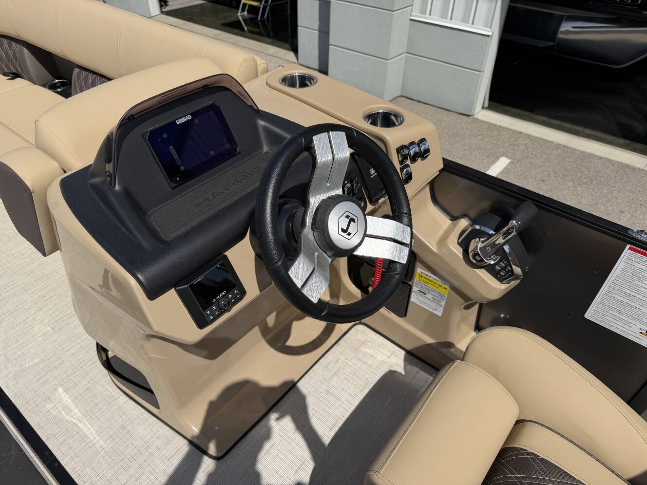 A photo of this 2025 Harris 230 Sunliner