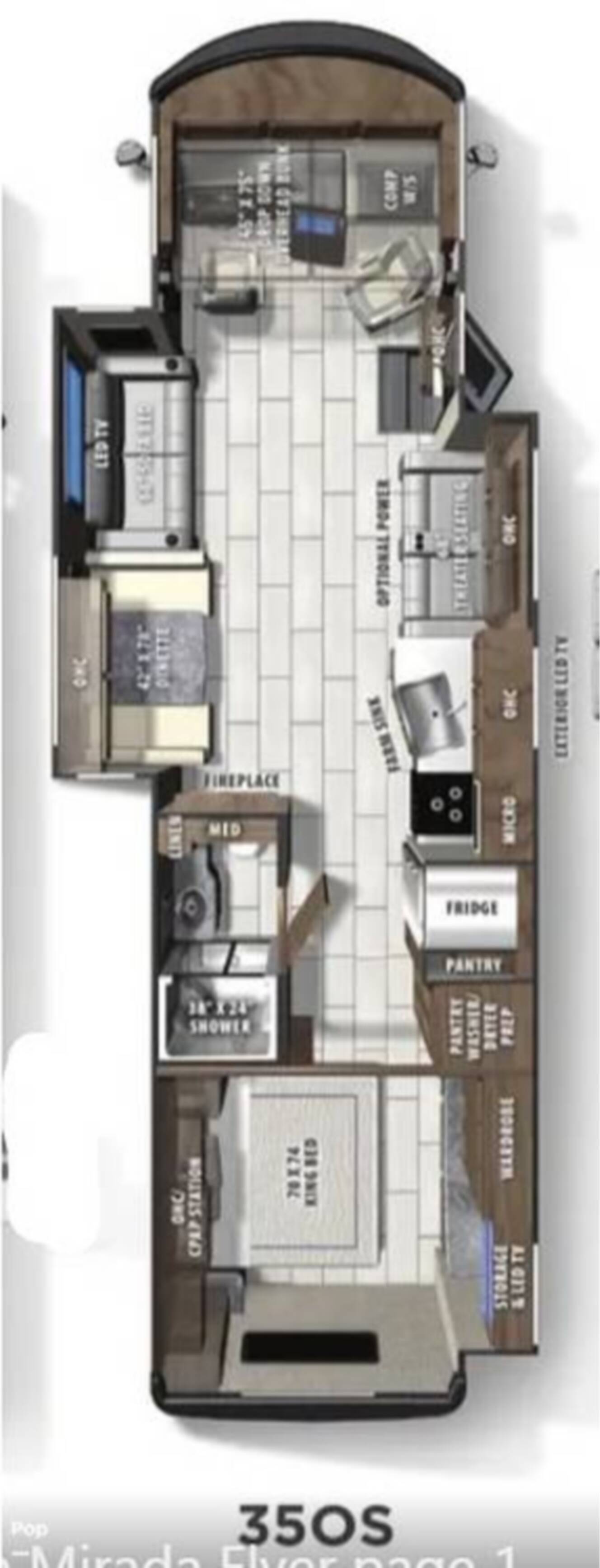 A photo of this 2022 Coachmen Mirada 350S