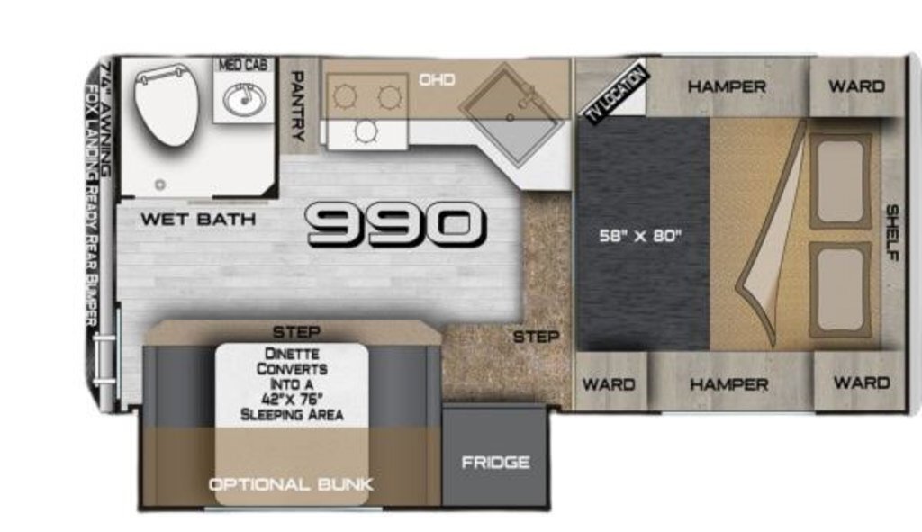 A photo of this 2027 Northwood Mfg ARCTIC FOX 990