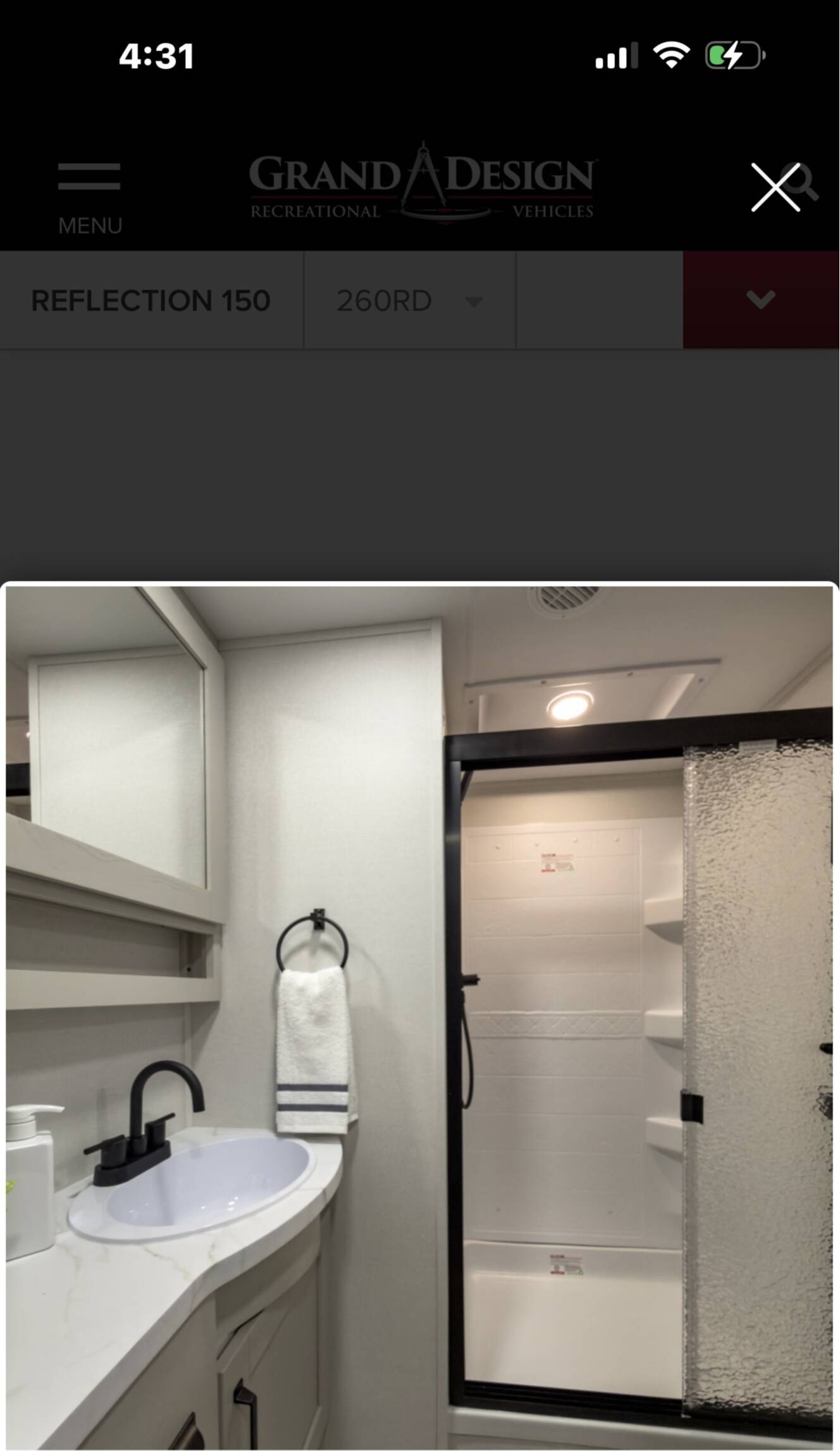 A photo of this 2026 Grand Design REFLECTION 150 SERIES 260RD