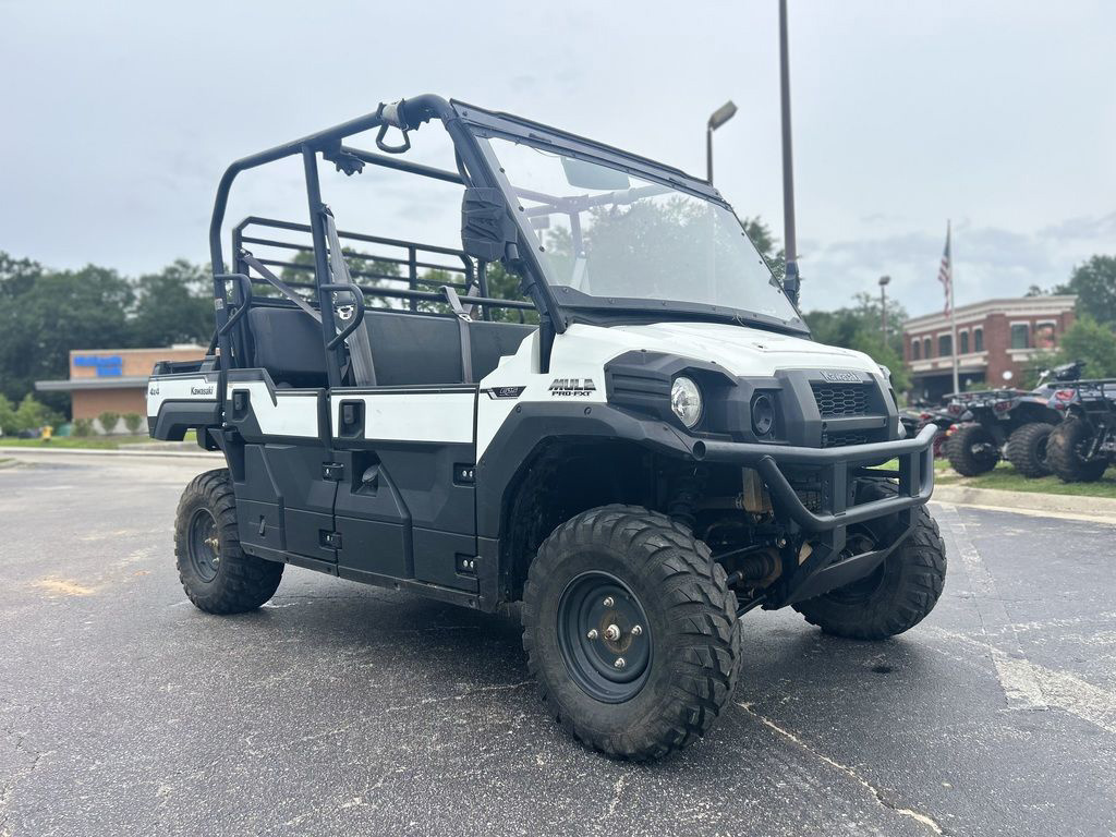 Used White Kawasaki Mule Pro-Fxt Eps Four Wheelers For Sale - ATV