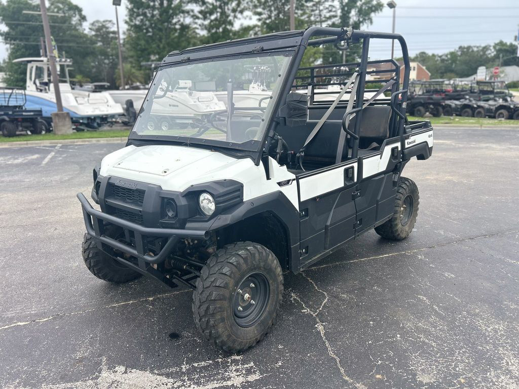 Used White Kawasaki Mule Pro-Fxt Eps Four Wheelers For Sale - ATV