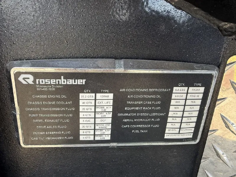 2015 ROSENBAUER COMMANDER PUMPER