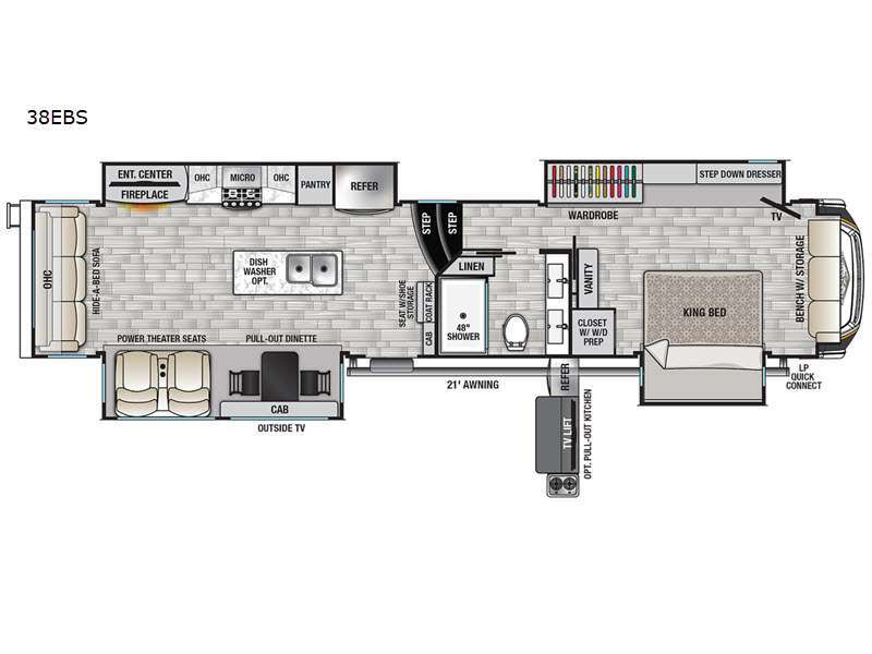 2022 Forest River Rv Cedar Creek Champagne Edition 38EBS in cleburne TX