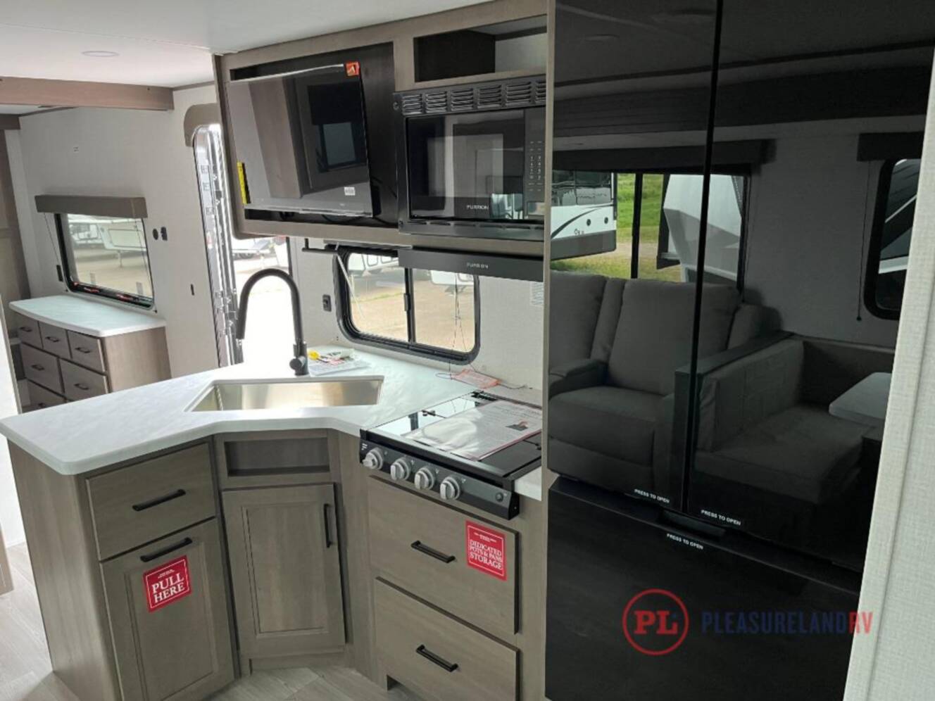 A photo of this 2026 Grand Design Transcend 335BHT