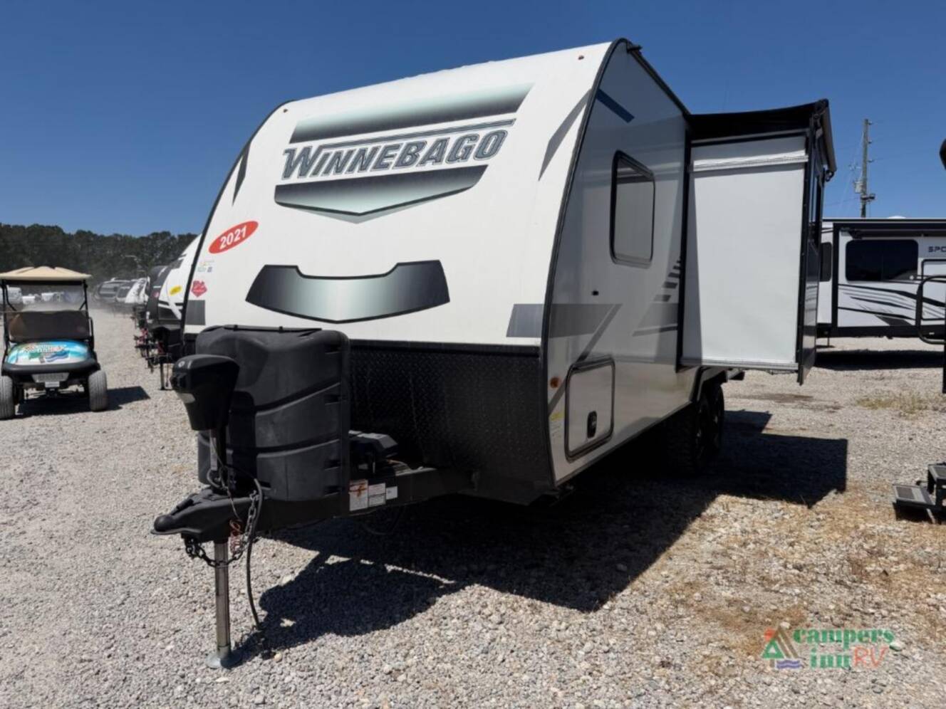 A photo of this 2021 Winnebago Micro Minnie 2108TB