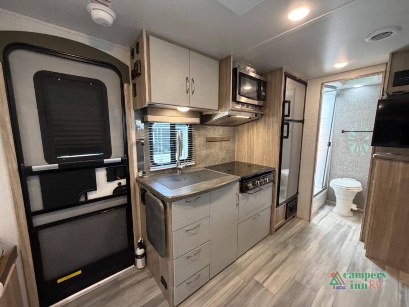 A photo of this 2021 Winnebago Micro Minnie 2108TB