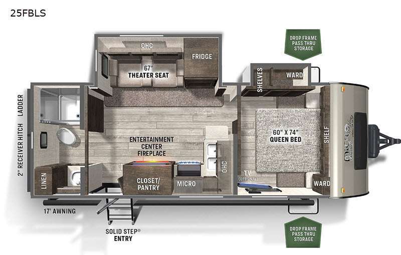 2021 Forest River Rv Flagstaff Micro Lite 25FBLS in fruitland park FL