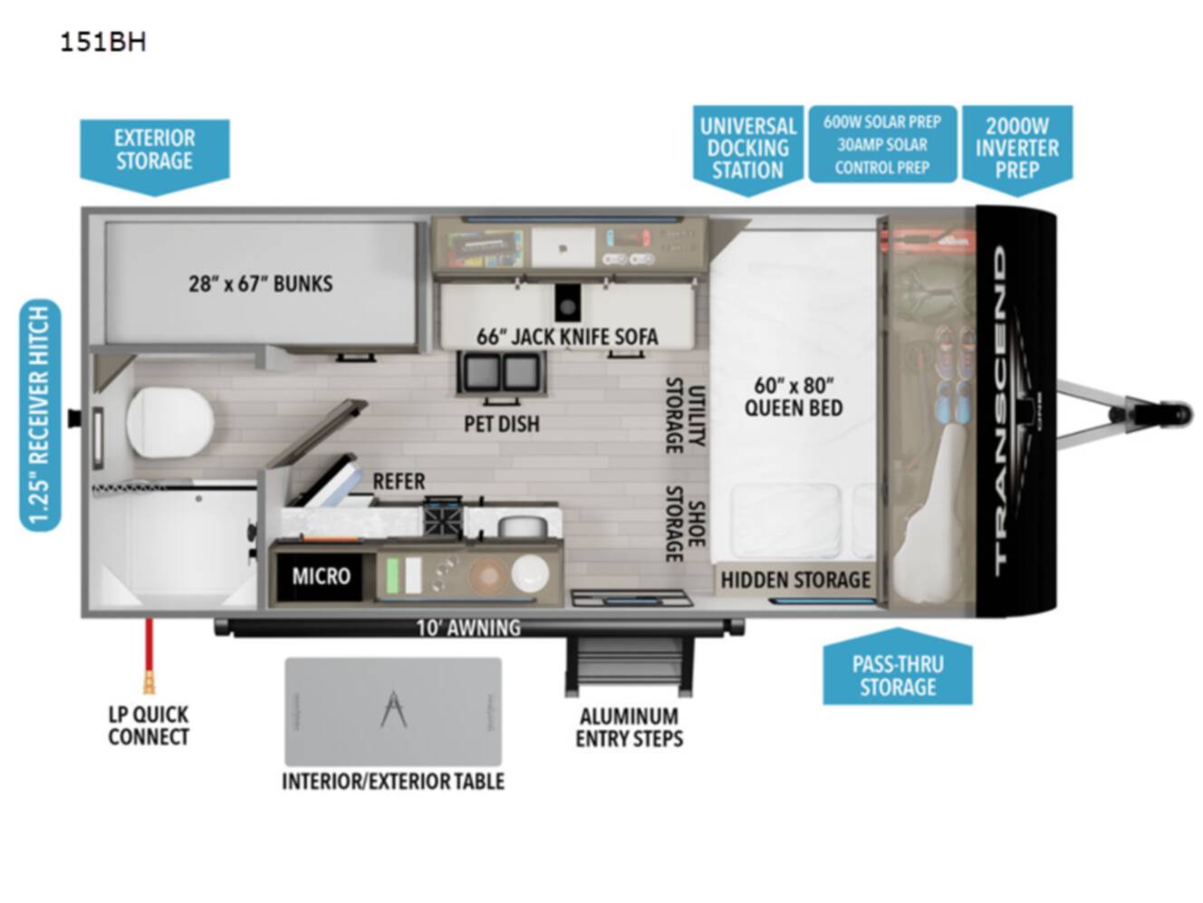 A photo of this 2026 Grand Design Transcend One 151BH