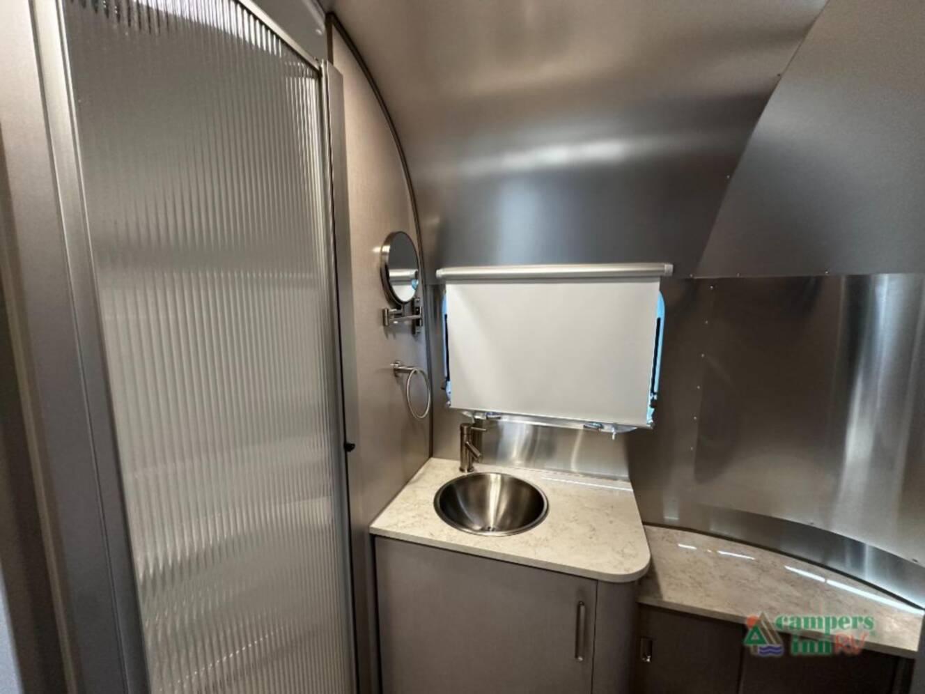 A photo of this 2026 Airstream Caravel 22FB