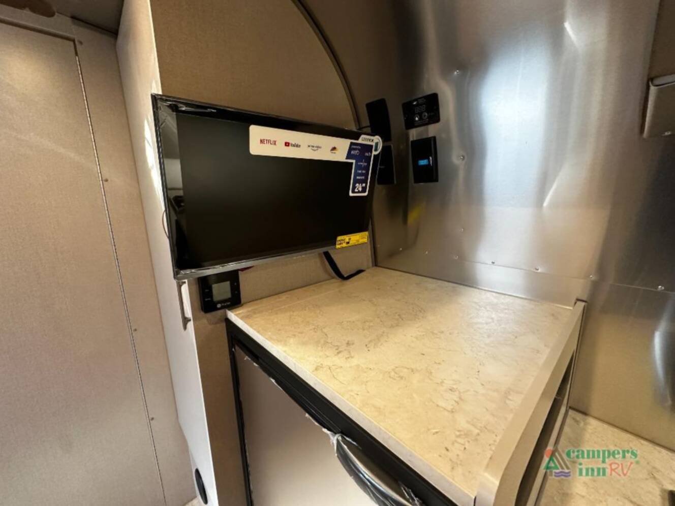 A photo of this 2026 Airstream Caravel 22FB