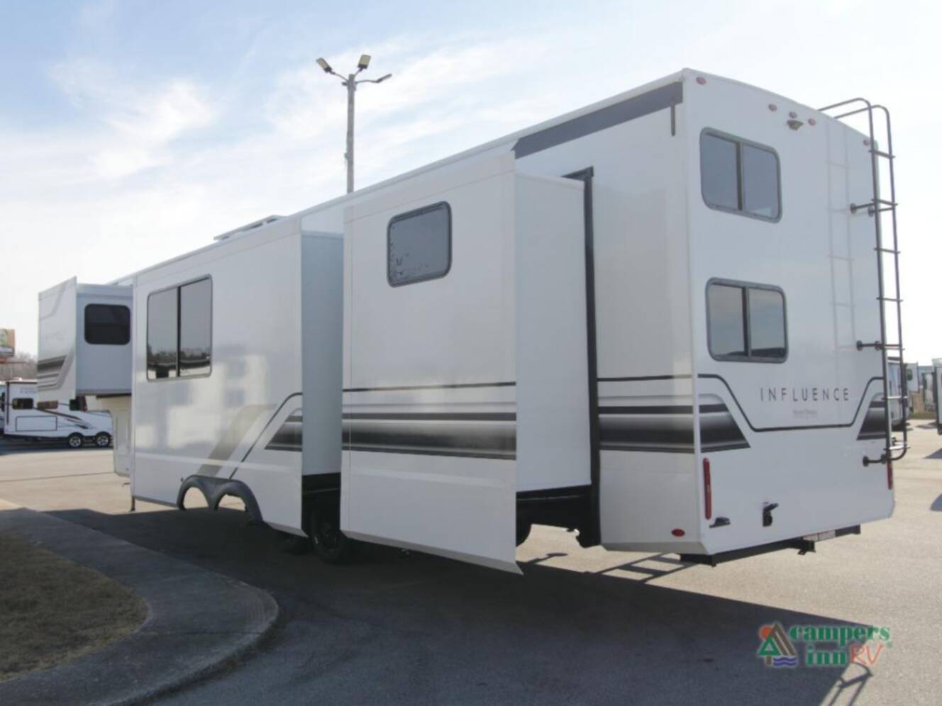 A photo of this 2026 Grand Design Influence 3904BH