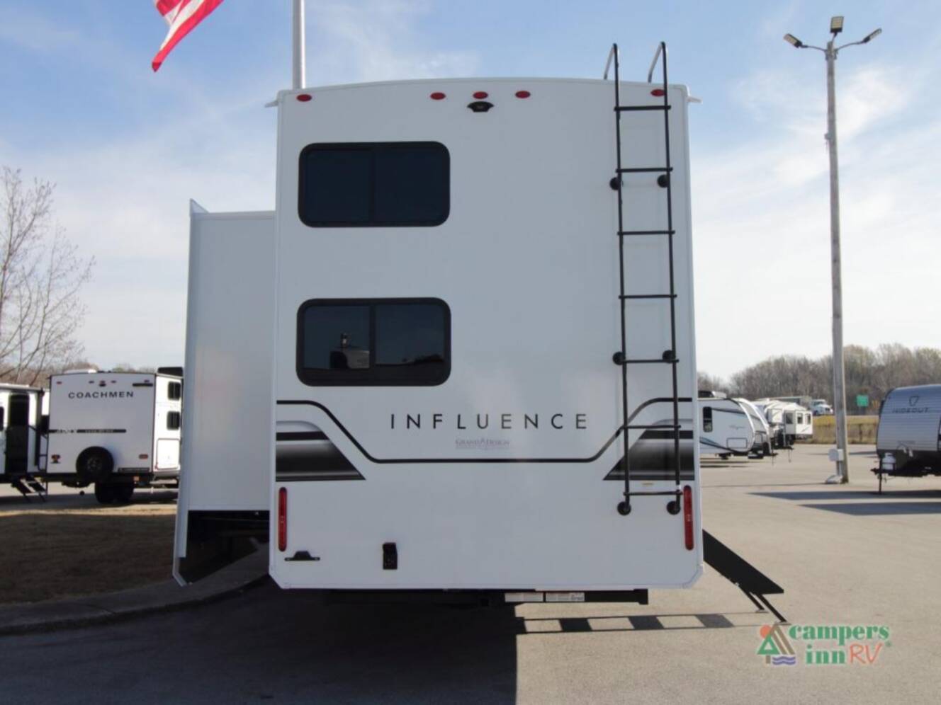 A photo of this 2026 Grand Design Influence 3904BH