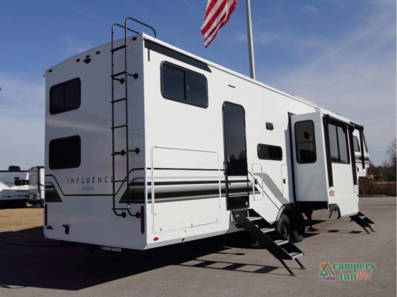 A photo of this 2026 Grand Design Influence 3904BH