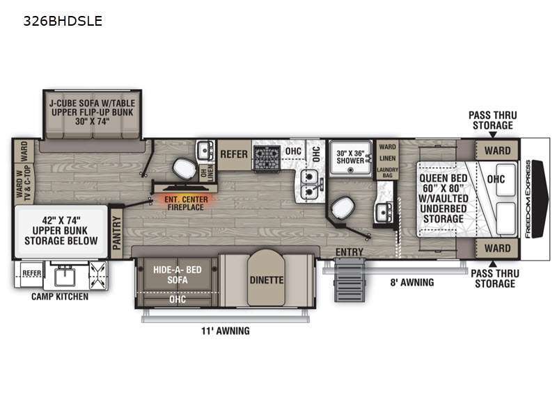 2021 Coachmen Rv Freedom Express Liberty Edition 326BHDSLE in hatfield PA