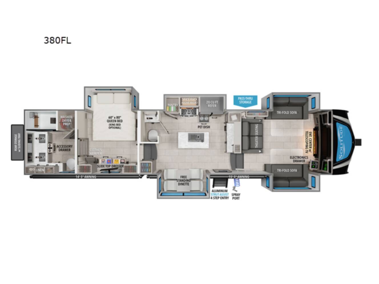 A photo of this 2026 Grand Design Solitude 380FL