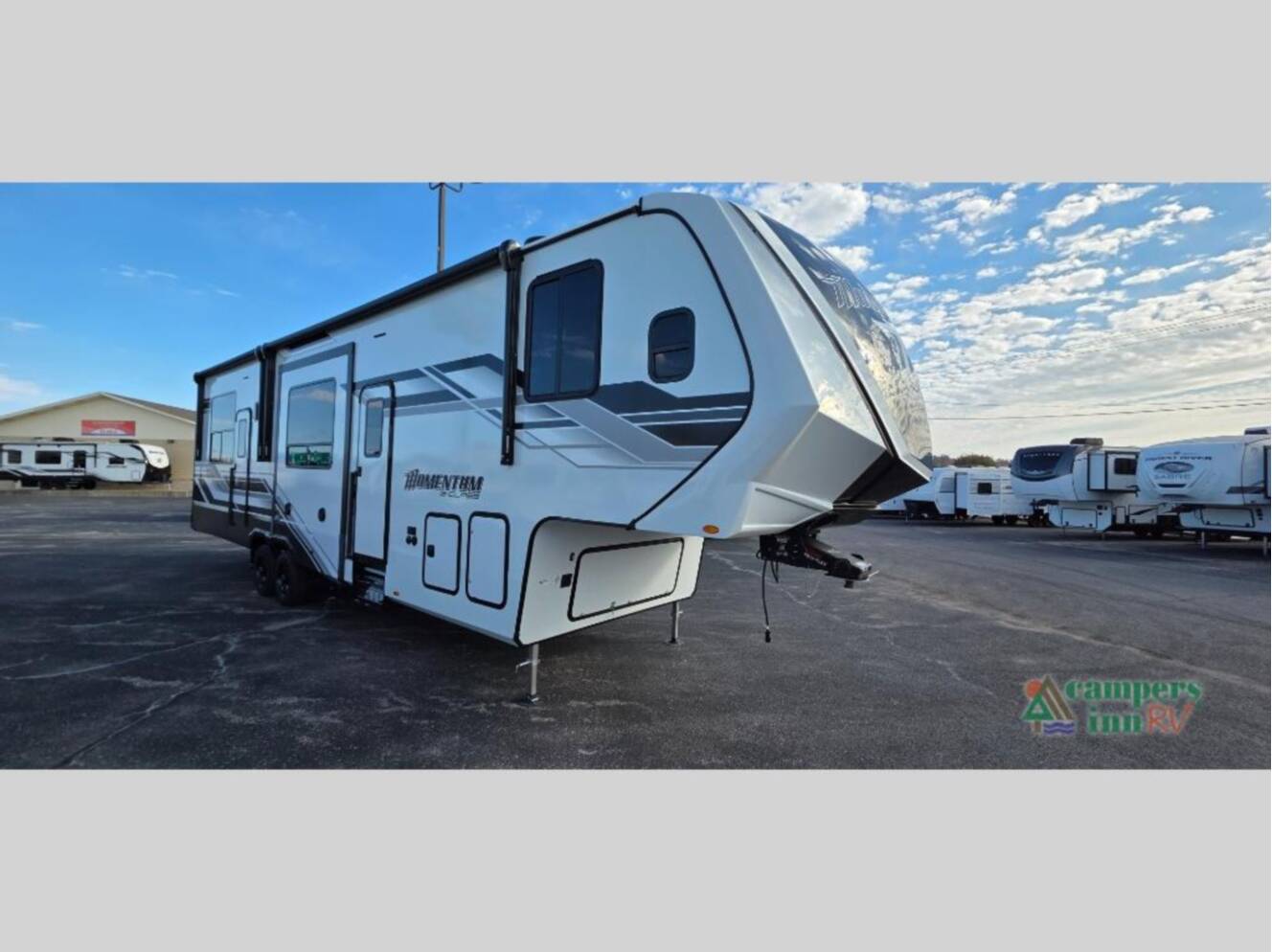 A photo of this 2026 Grand Design Momentum G-Class 350G