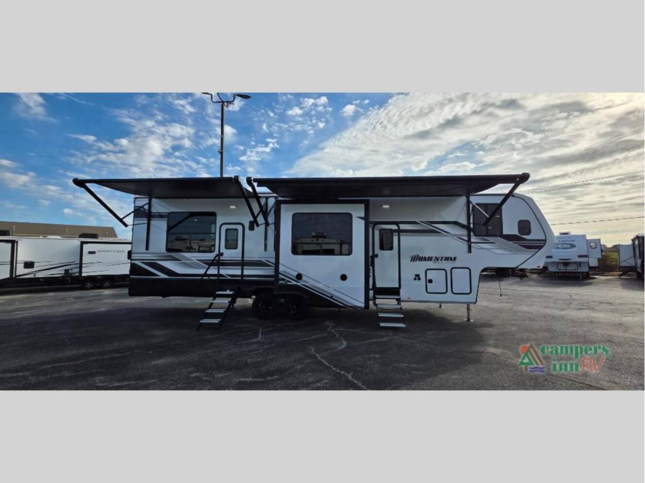 A photo of this 2026 Grand Design Momentum G-Class 350G