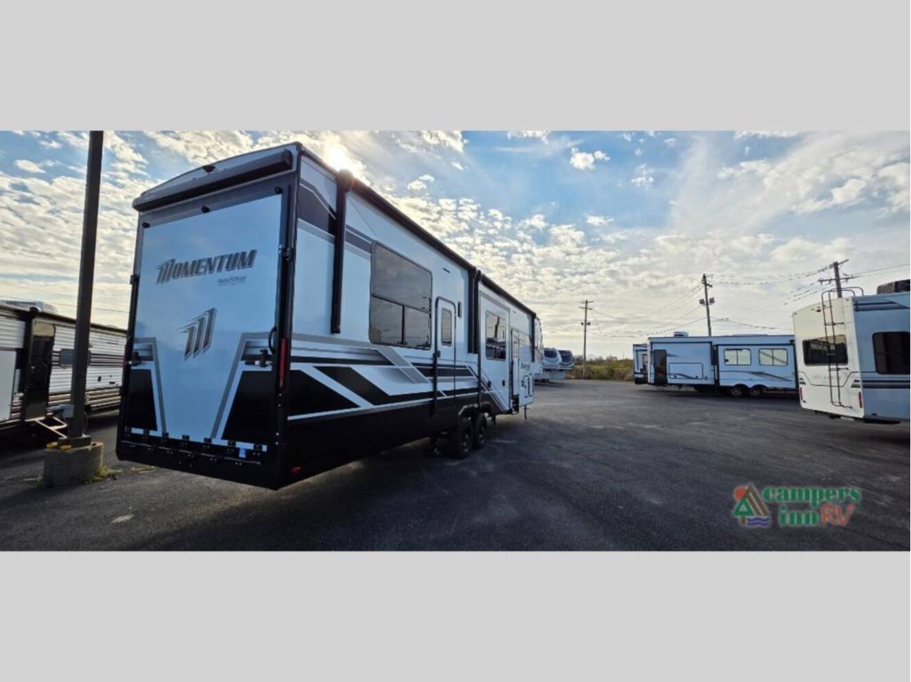 A photo of this 2026 Grand Design Momentum G-Class 350G