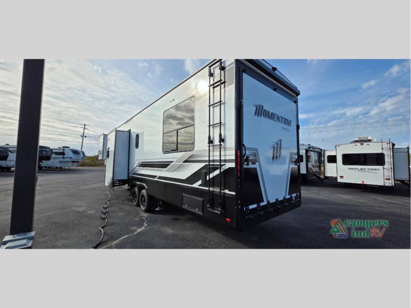 A photo of this 2026 Grand Design Momentum G-Class 350G