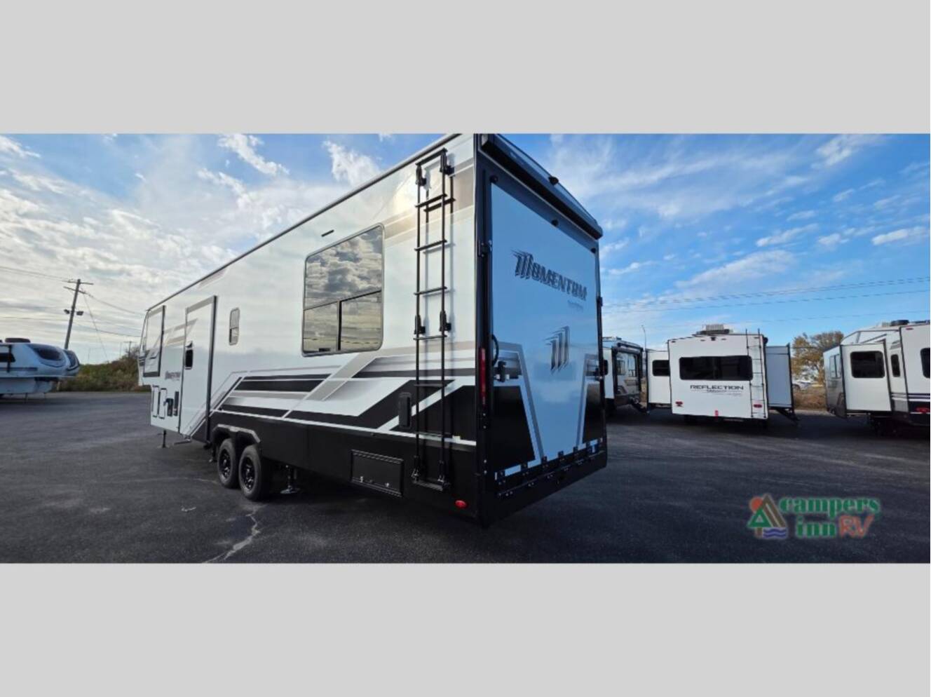 A photo of this 2026 Grand Design Momentum G-Class 350G