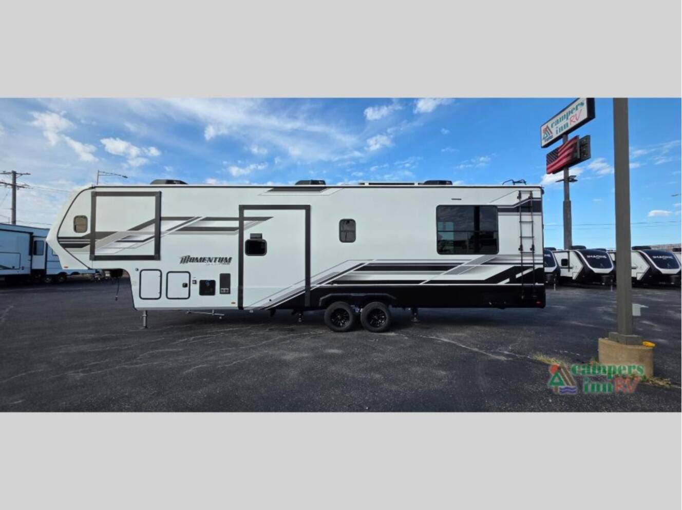 A photo of this 2026 Grand Design Momentum G-Class 350G