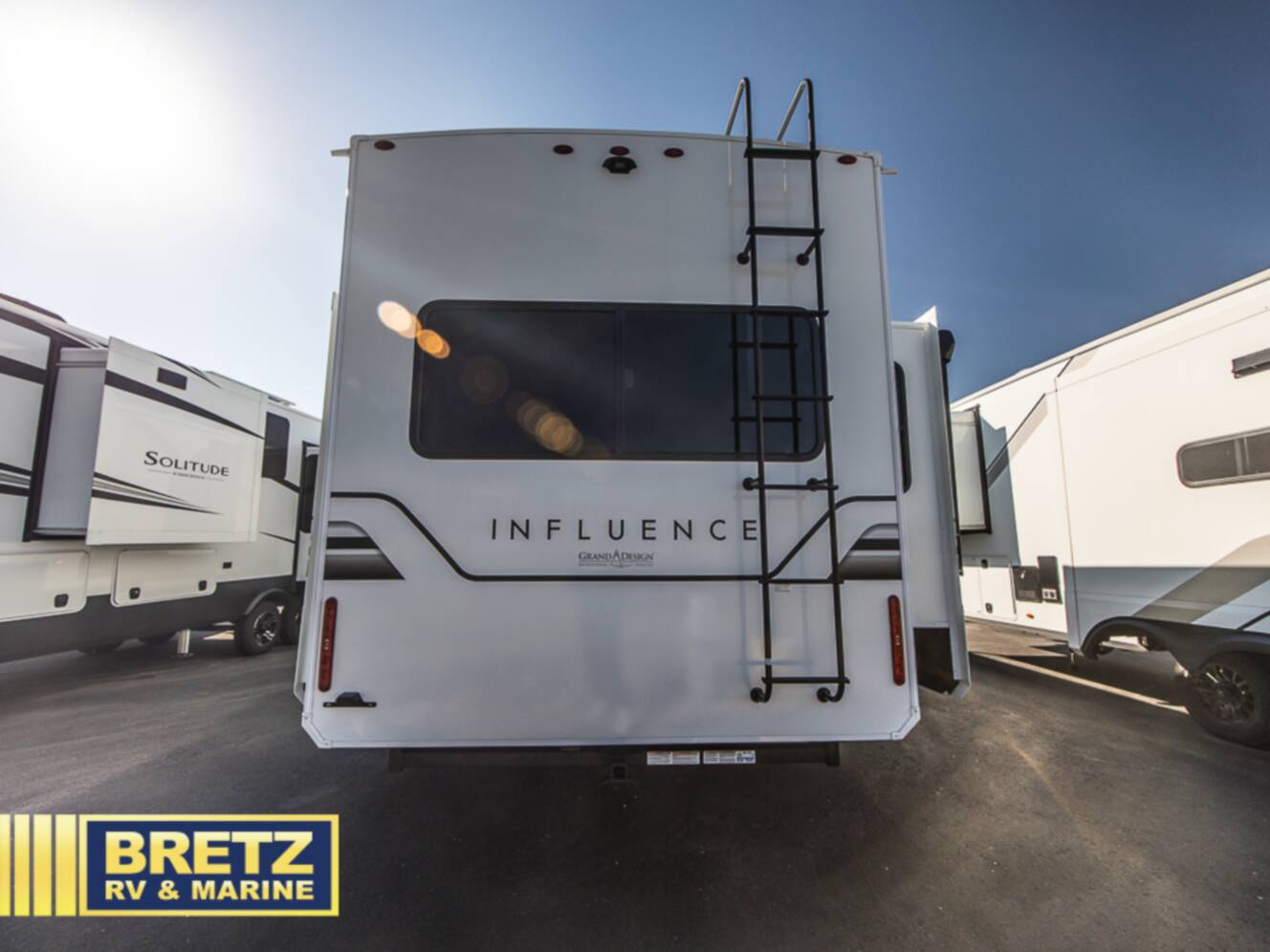 A photo of this 2026 Grand Design Influence 3503GK
