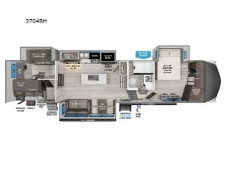 2025 GRAND DESIGN INFLUENCE 3704BH