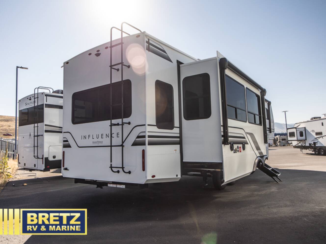 A photo of this 2026 Grand Design Influence 3503GK