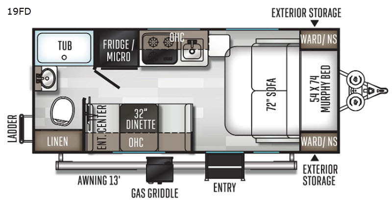 2020 Forest River Rv Rockwood GEO Pro 19FD G19FD in east earl PA