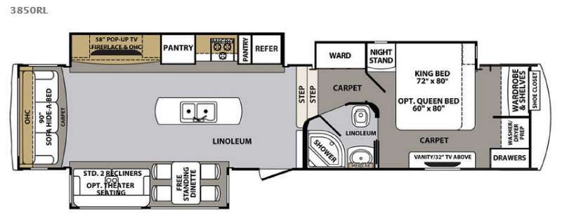 2017 Forest River Rv Cardinal 3850RL in ringgold GA