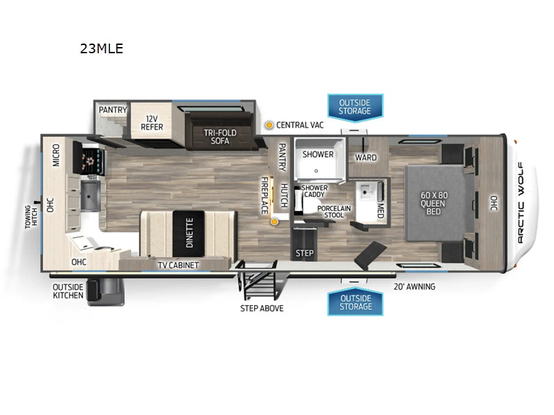 2025 Forest River Rv Cherokee Arctic Wolf 23MLE in willow street PA